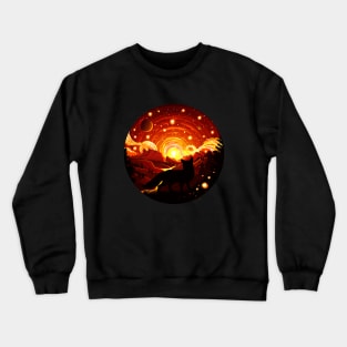 Orange Fox nature Crewneck Sweatshirt